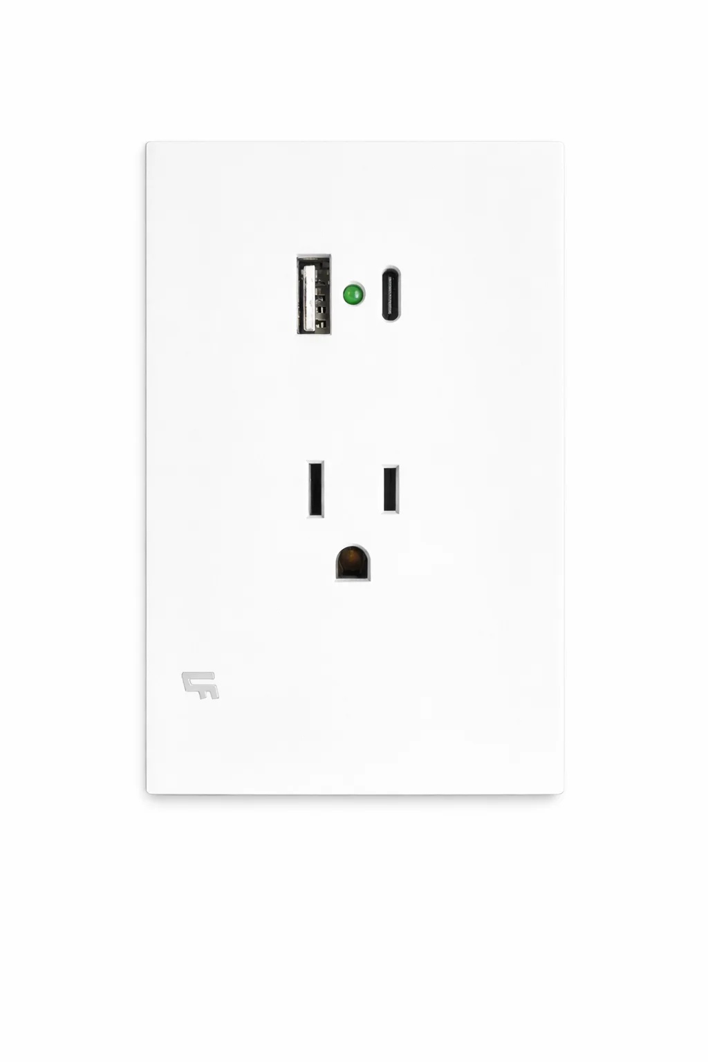 Toma+USB Tipo C Invisible Blanco Unifer